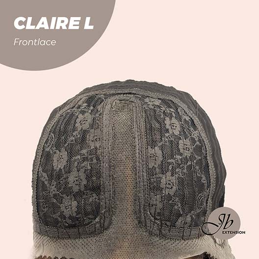 JBEXTENSION 26 Inches Body Wave Brown With Highlight Pre-Cut Frontlace Glueless Wig CLAIRE LACE L