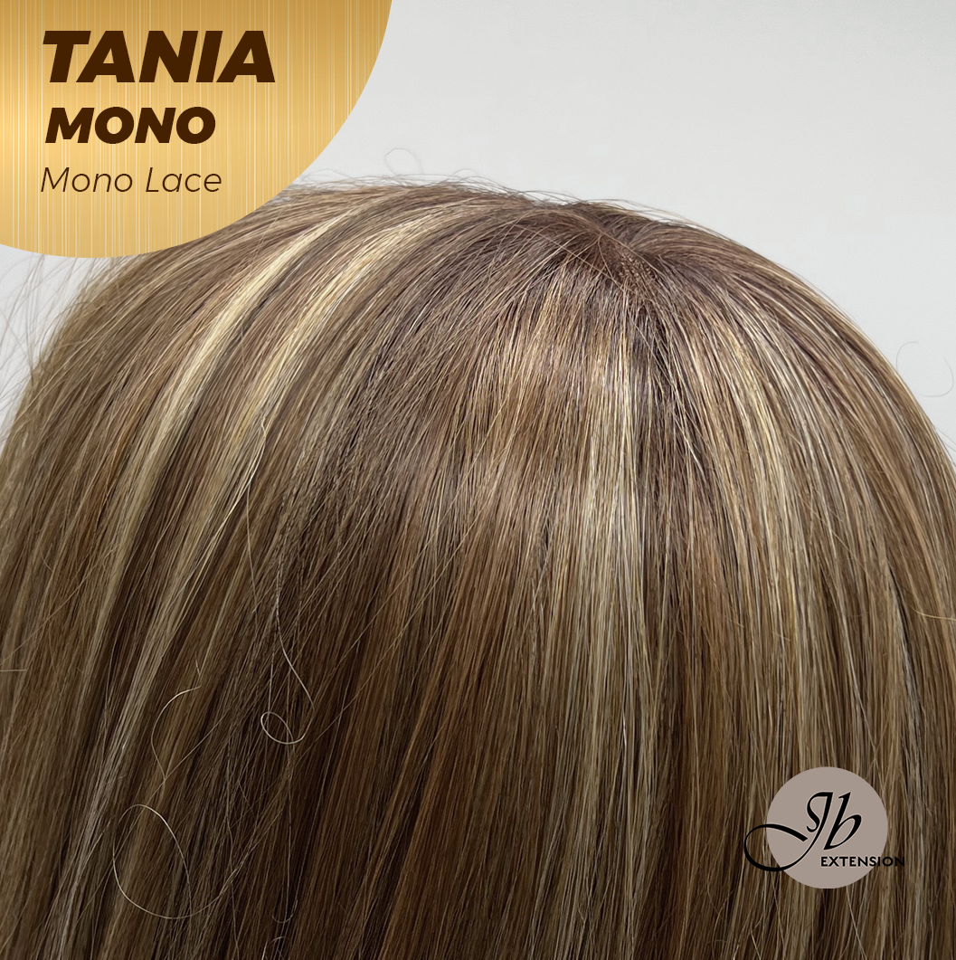 [PRE-ORDER] JBEXTENSION TANIA MONO Monofilament Handmade Wig 6X5 Full Monofilament Hand Tied Top Wig 18 Inches Butter Cream Mono Lace Wig With Anti-slip Silicone Strips Glueless Wig TANIA MONO【BENDY EAR TABS】