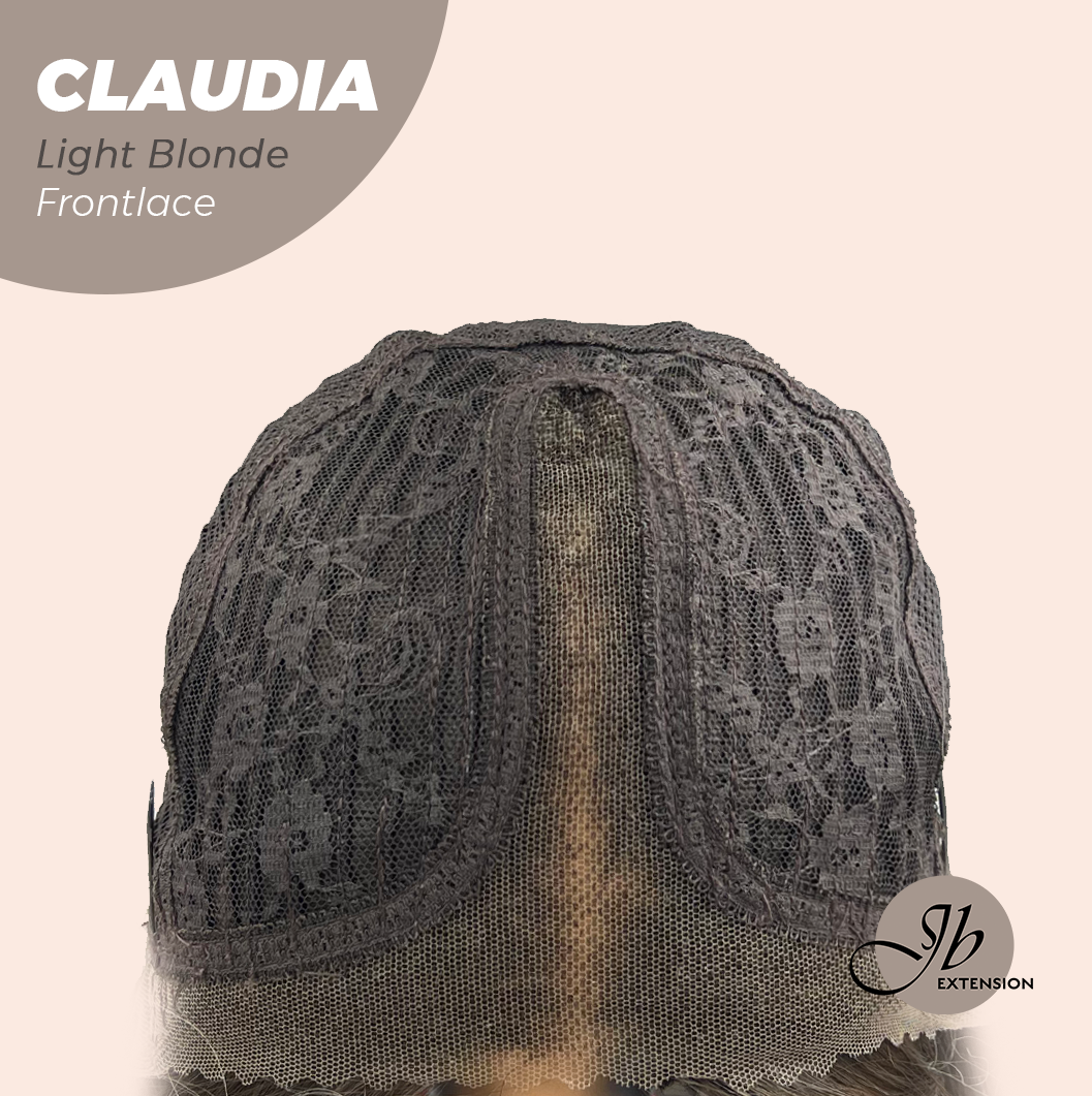 JBEXTENSION 27 Inches Light Blonde Curly Pre-Cut Frontlace Glueless Wig CLAUDIA LIGHT BLONDE