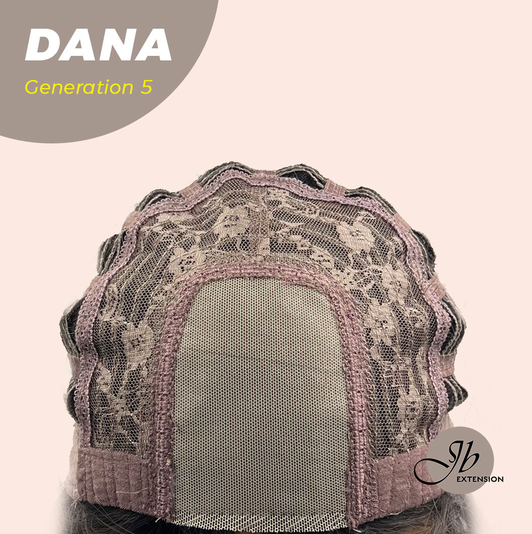 JBEXTENSION GENERATION FIVE 28 Inches Long Tea Black Darkest Brown Straight Wig With Bangs DANA G5