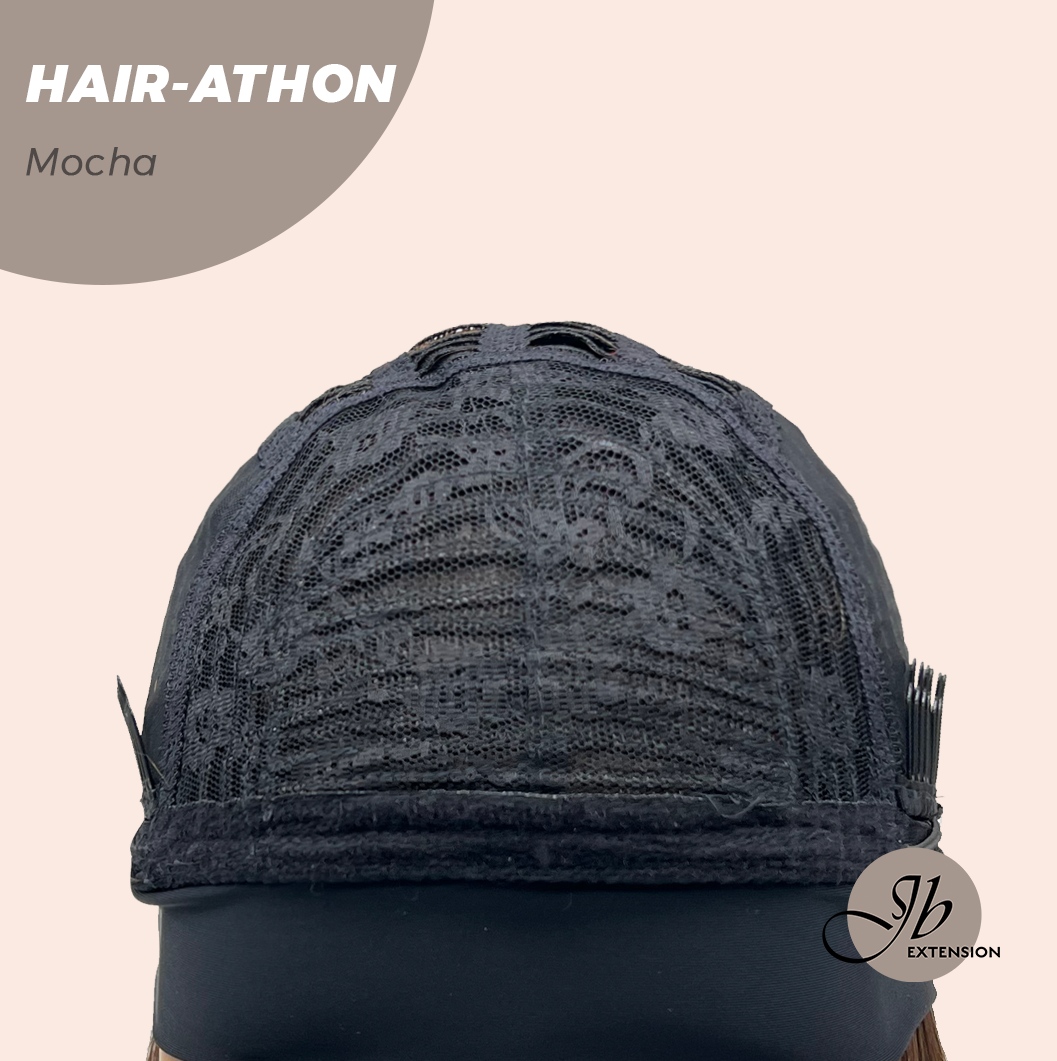 JBEXTENSION 18 Inches Curly Mocha Headband Wig HAIR-ATHON - MOCHA