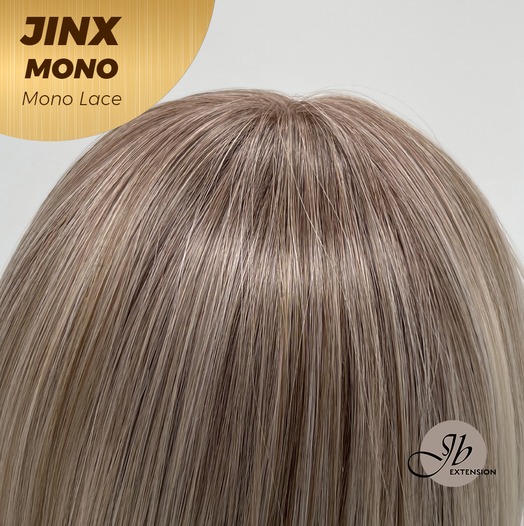 [PRE-ORDER] JBEXTENSION JINX MONO Monofilament Handmade Wig 6X5 Full Monofilament Hand Tied Top Wig 12 Inches Blonde Mono Lace Wig With Anti-slip Silicone Strips Glueless Wig JINX MONO【BENDY EAR TABS】