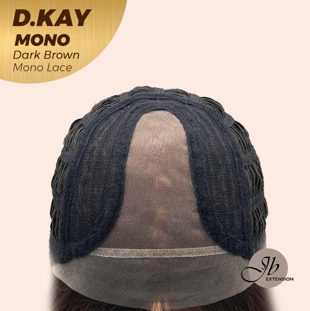 [PRE-ORDER] JBEXTENSION D.KAY MONO Partial Monofilament Wig 18 Inches Dark Brown Partial Mono Lace Glueless Women Fashion Wig D.KAY MONO DARK BROWN【BENDY EAR TABS】