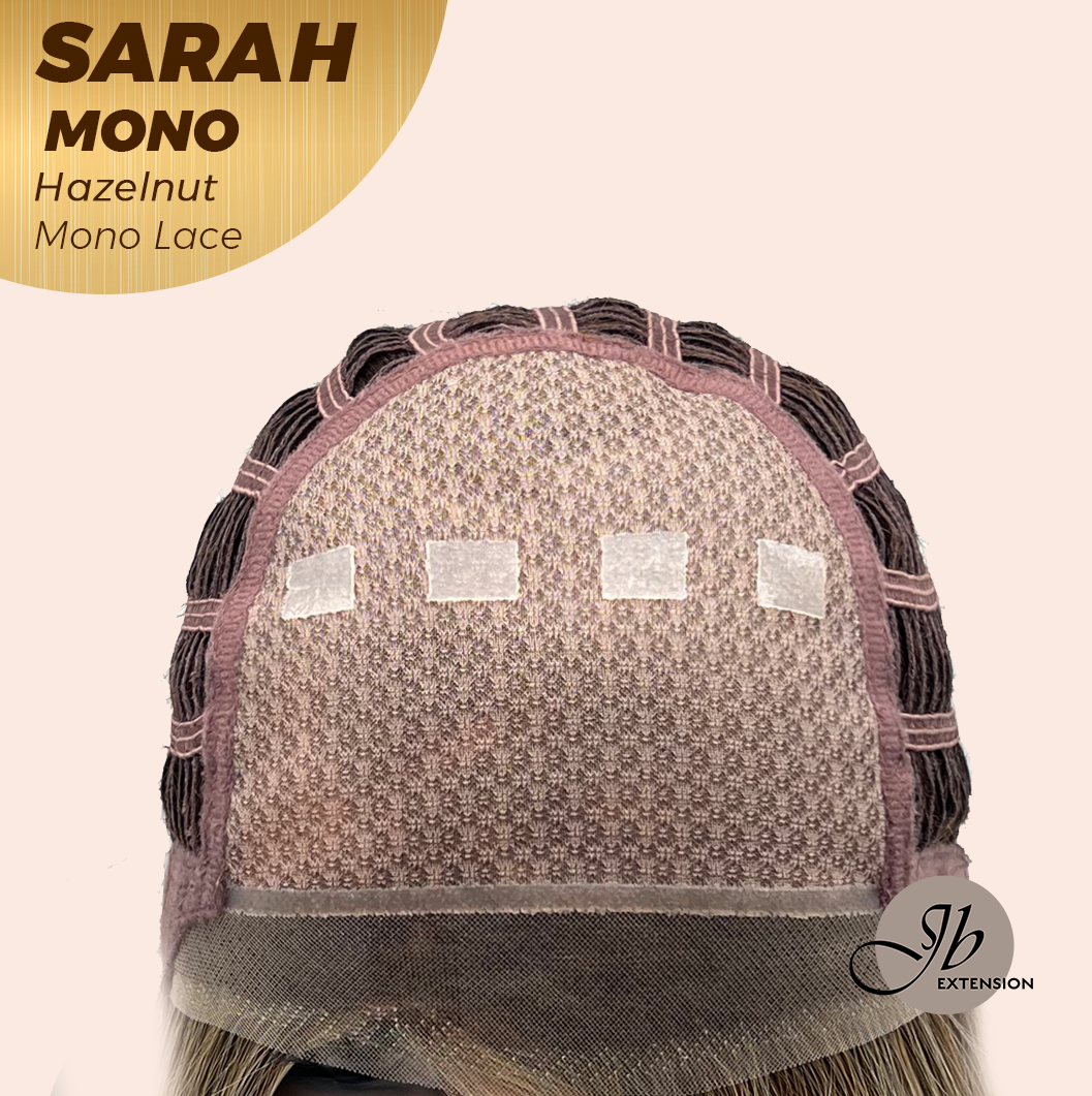 [PRE-ORDER] JBEXTENSION SARAH MONO Full Monofilament Wig 22 Inches Hazelnut Color Full Mono Lace Glueless With Anti-slip Silicone Strips Wig SARAH MONO HAZELNUT【BENDY EAR TABS】