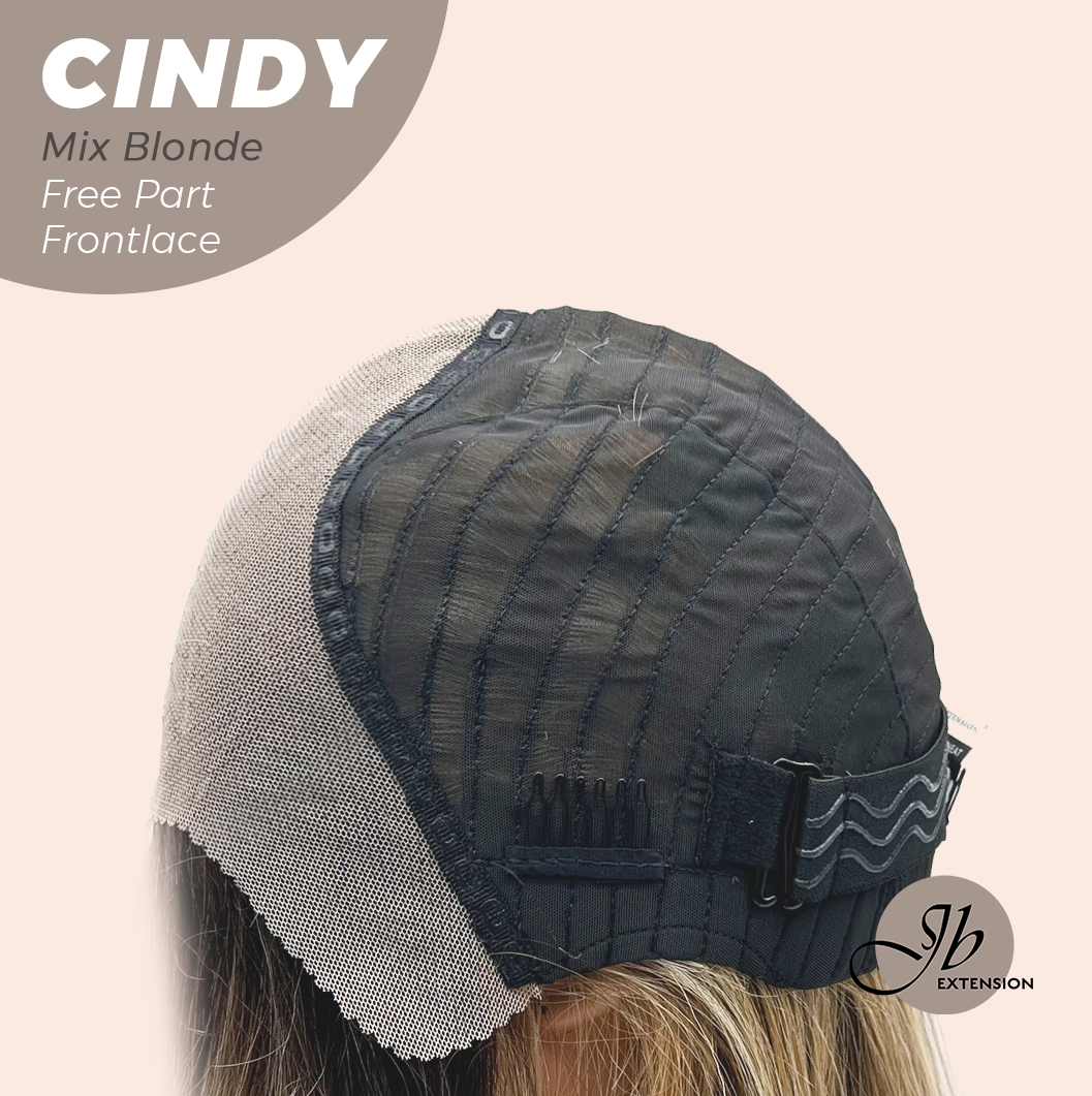 JBEXTENSION 20 Inches Mix Blonde Curly Pre-Cut 9X6 U Lace Free Part Frontlace Glueless Wig CINDY MIX BLONDE