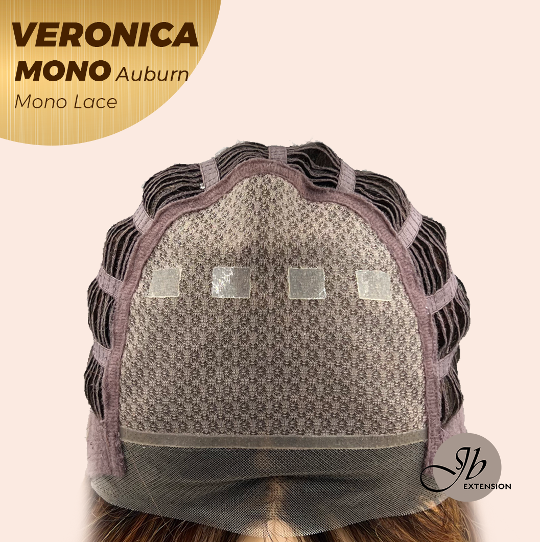 [PRE-ORDER] JBEXTENSION VERONICA MONO Monofilament Handmade Wig 6X5 Full Monofilament Hand Tied Top Wig 12 Inches Auburn Wave Mono Lace Wig With Anti-slip Silicone Strips Glueless Wig VERONICA MONO AUBURN【BENDY EAR TABS】