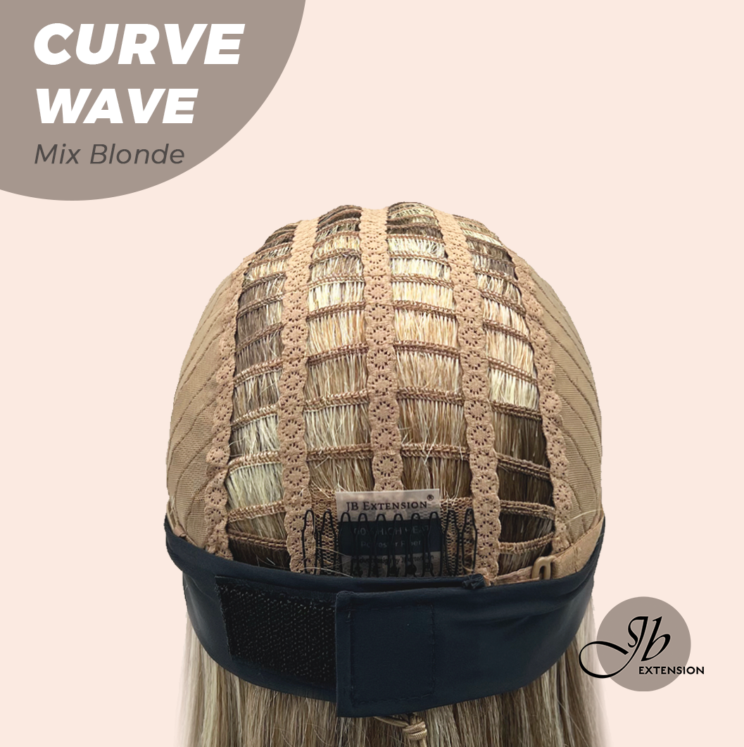 JBEXTENSION 26 Inches Long Wave Mix Blonde Headband Wig CURVE WAVE - MIX BLONDE