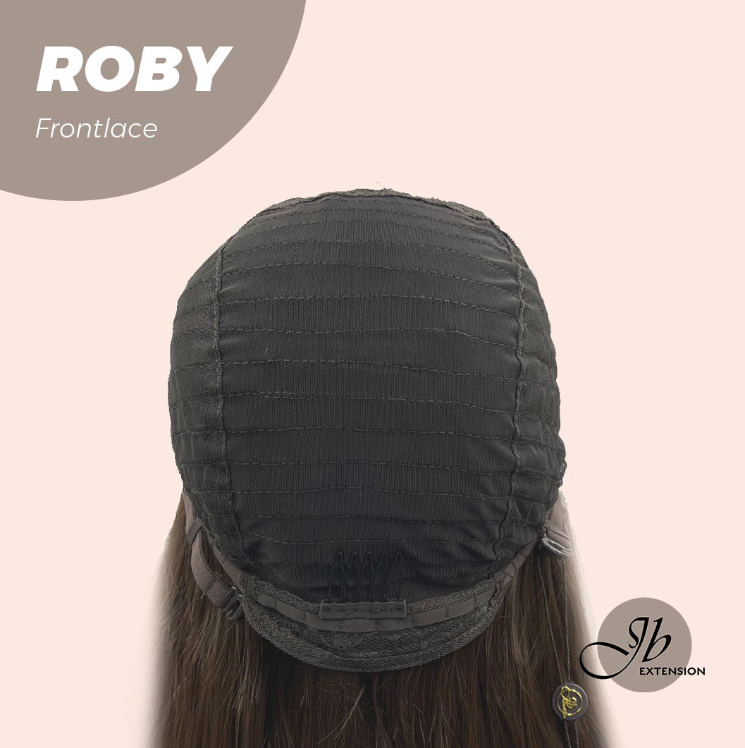 JBEXTENSION 22 Inches Brown Medium Length Women Pre-Cut Frontlace Glueless Wig ROBY