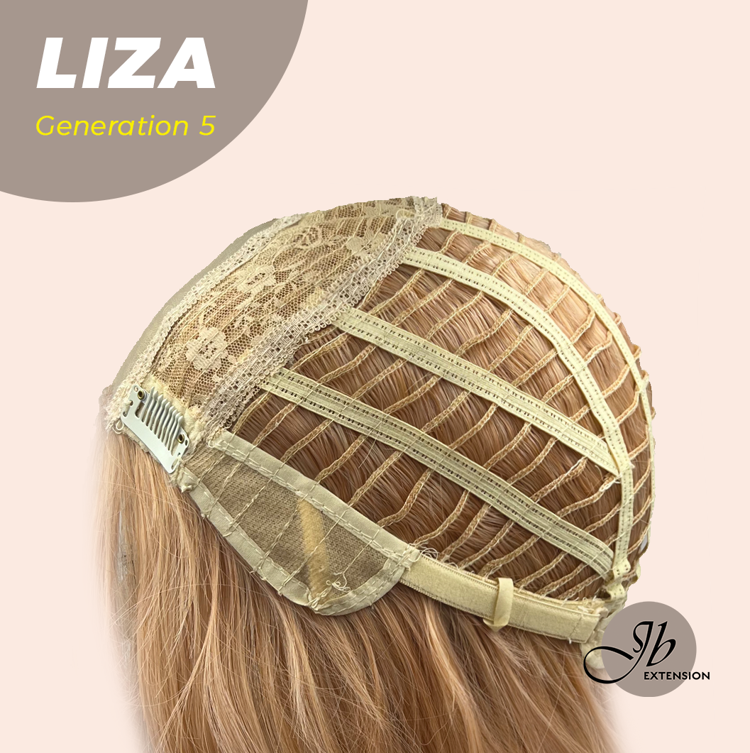 JBEXTENSION GENERATION FIVE 28 Inches Peach Blonde Curly Wig LIZA G5