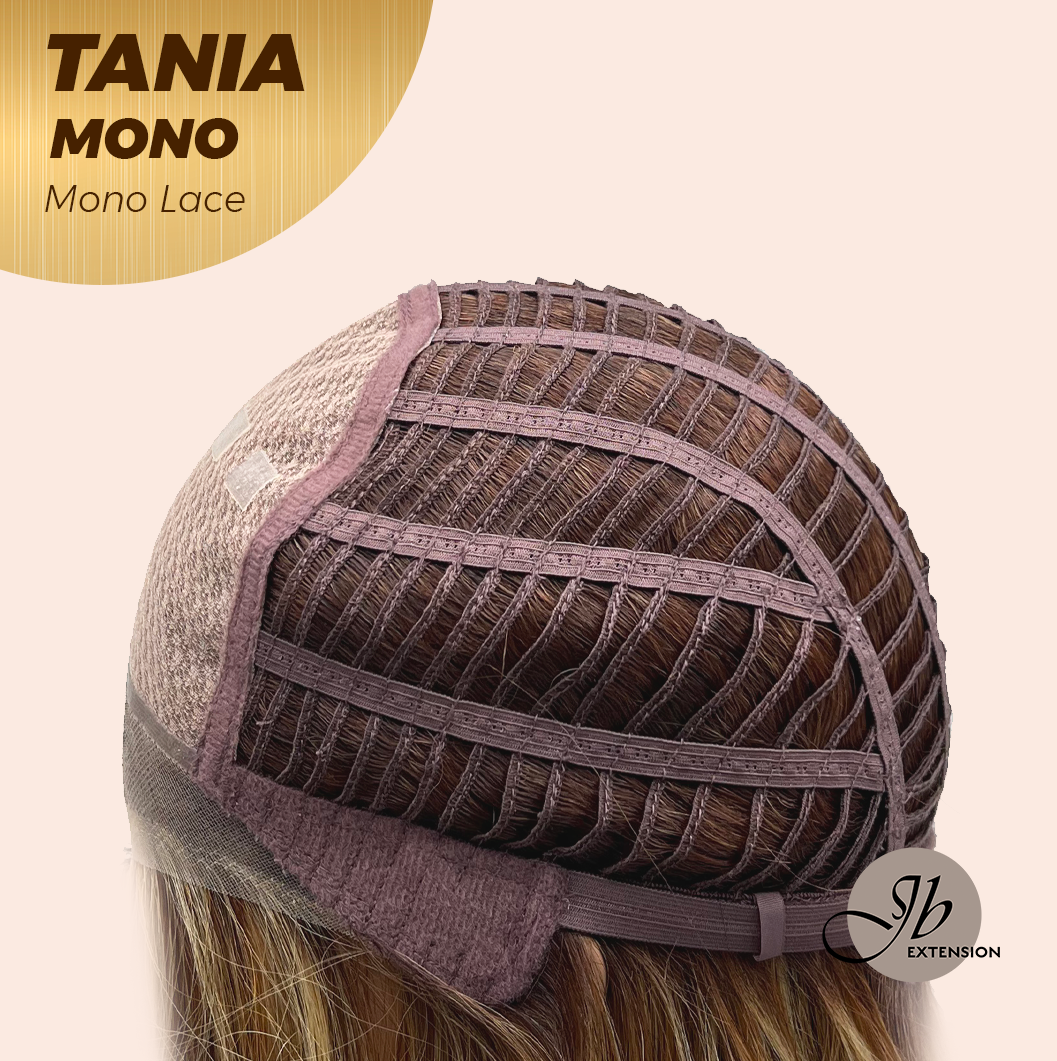 [PRE-ORDER] JBEXTENSION TANIA MONO Monofilament Handmade Wig 6X5 Full Monofilament Hand Tied Top Wig 18 Inches Butter Cream Mono Lace Wig With Anti-slip Silicone Strips Glueless Wig TANIA MONO【BENDY EAR TABS】