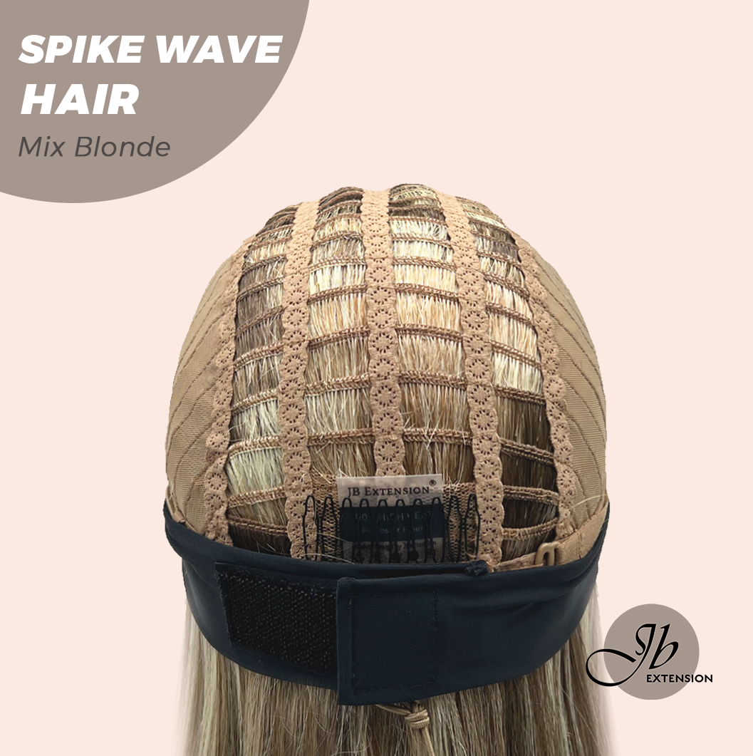 JBEXTENSION 24 Inches Long Curly Hair Mix Blonde Headband Wig SPIKE WAVE HAIR - MIX BLONDE