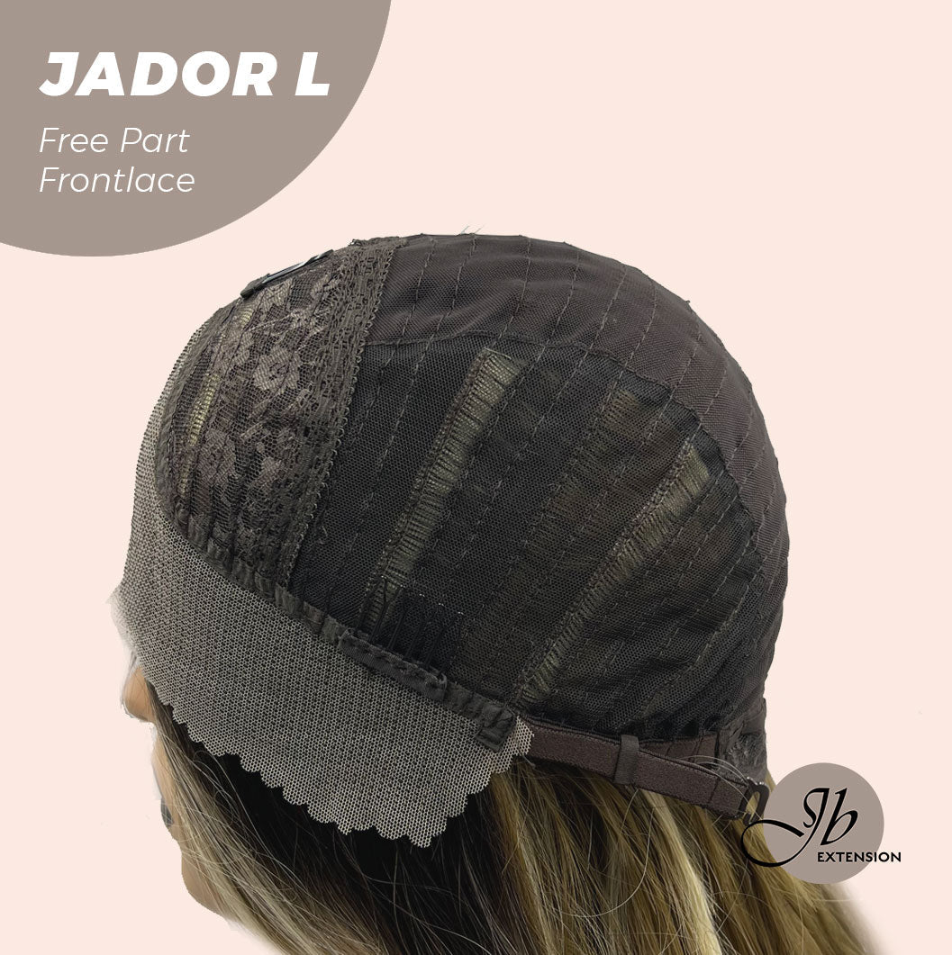 Nichole's Selection -24 Inches Blonde Highlight Curly Lace Front Wig.Pre Plucked 13*4 HD Transparent Lace Frontal Handmade Futura Fiber Swiss Lace Synthetic Fiber Pre-Cut Lace Glueless Wig JADOR L