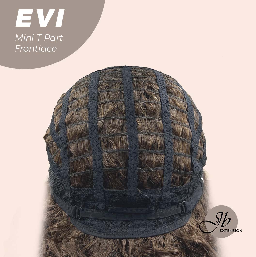 [PRE-ORDER] JBEXTENSION 15 Inches Deep Curly Brown Side Part Mini T Part Frontlace Glueless Wig EVI
