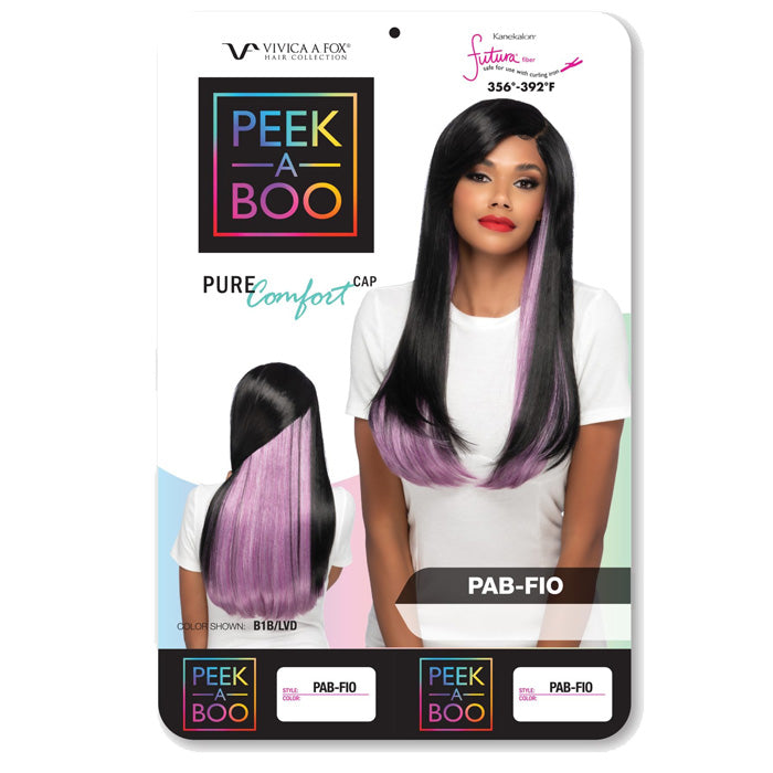 Vivica A Fox Peek-A-Boo Pure Comfort Cap Side Part Wig - PAB-FIO