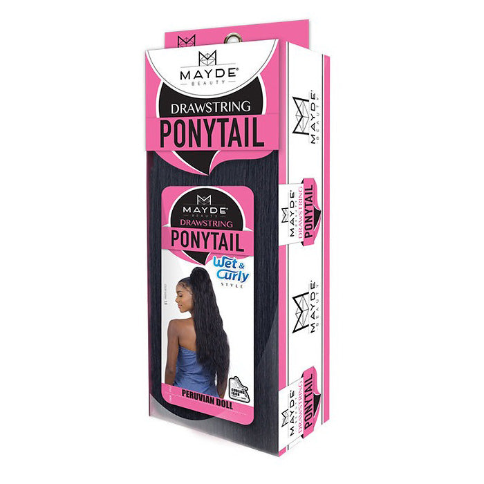 Mayde Beauty Wet & Curly Drawstring Ponytail - PERUVIAN DOLL
