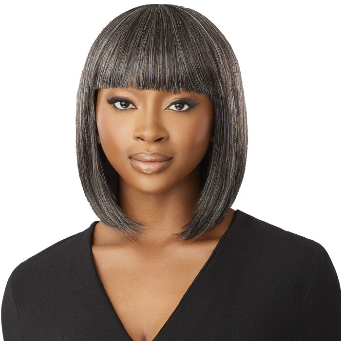 Outre Fab & Fly 100% Human Hair Gray Glamour Full Wig - HH-DERIA