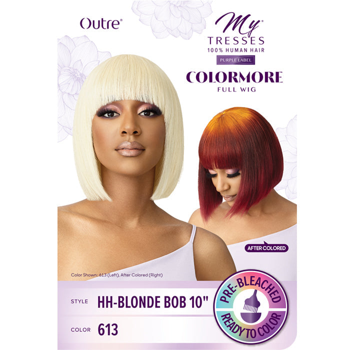 Outre Mytresses Colormore 100% Human Hair Full Wig - BLONDE BOB 10