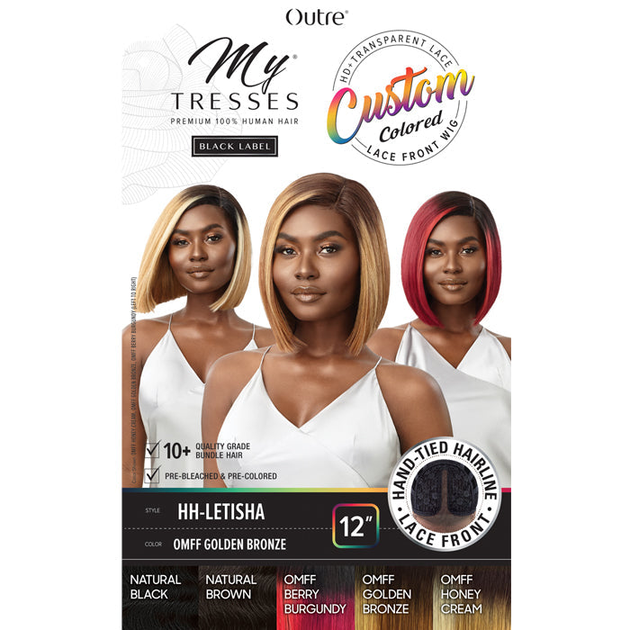 Outre Mytresses 100% Unprocessed Human Hair Custom Colored HD Lace Front Wig - HH LETISHA