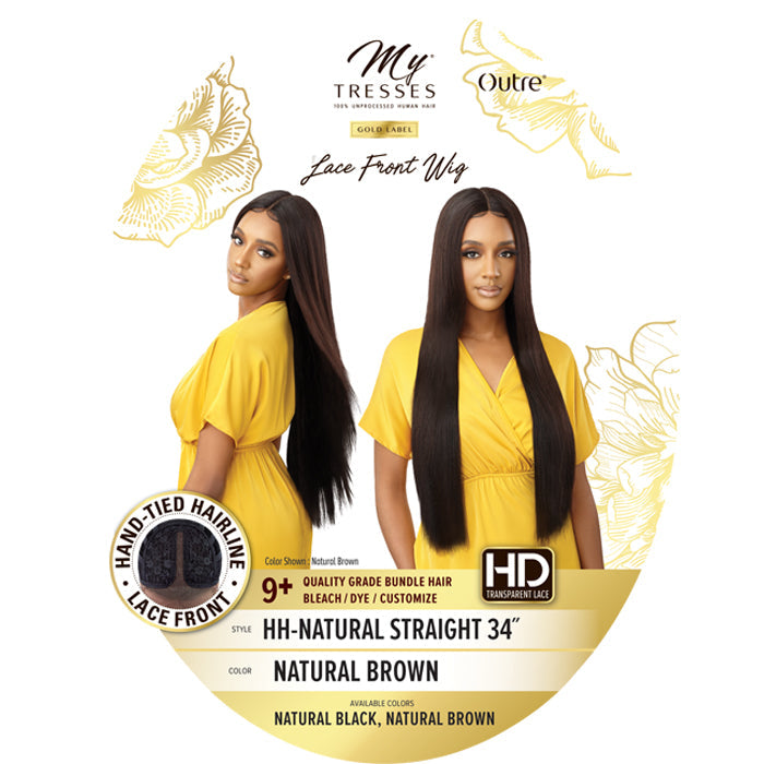 Outre Mytresses 100% Unprocessed Human Hair HD Lace Front Wig - NATURAL STRAIGHT 34