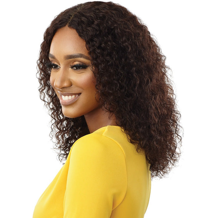 Outre The Daily 100% Unprocessed Human Hair Lace Part Wet & Wavy Wig - NATURAL DEEP 16