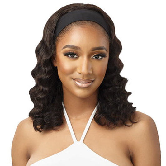 Outre 100% Unprocessed Human Hair Headband Wig - BODY CURL 16
