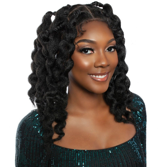 Mane Red Carpet Hand-Tied HD Pre-Styles Braided Full Lace Wig - RCFB201-ZULU BANTU KNOTS