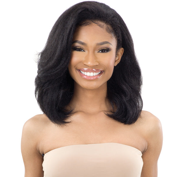 Freetress Equal Natural Me Drawstring Fullcap Half Wig - NATURAL ROLLER SET