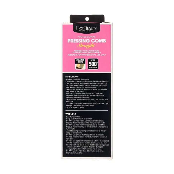 Hot Beauty Professional Straight Pressing Comb