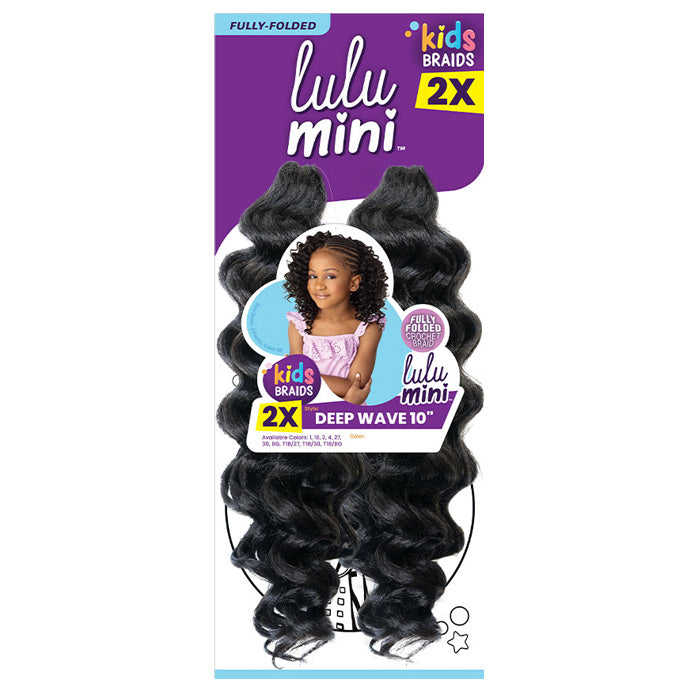 Sensationnel Lulu Mini Kids 2X Crochet Braid - DEEP WAVE 10