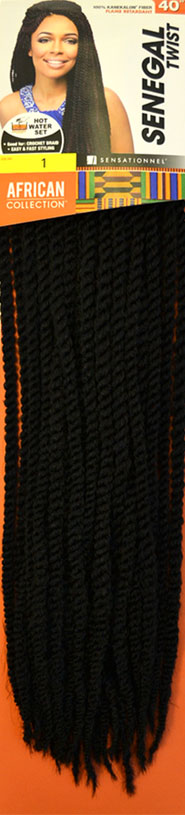 Sensationnel African Collection Crochet Braid SENEGAL TWIST 40 Inch