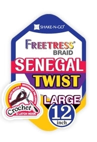 Freetress Pre-Looped Crochet Braids - SENEGAL TWIST LARGE 12"
