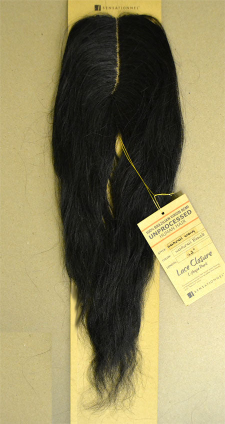 Sensationnel Bare & Natural Brazilian Unprocessed Human Hair NATURAL WAVY LACE CLOSURE 12"