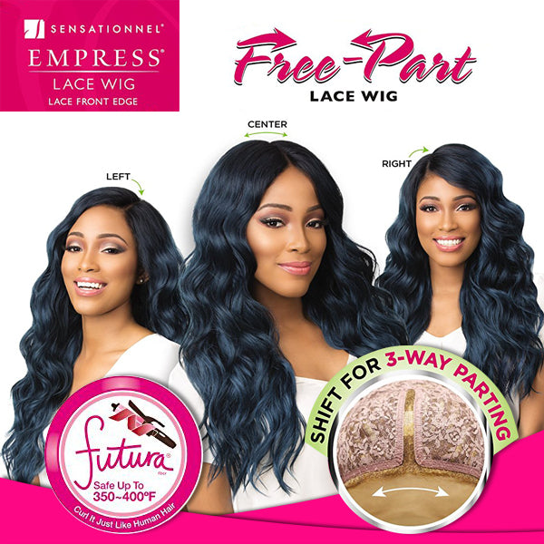 Sensationnel Empress Synthetic Free-Part Lace Front Edge Wig BROOKLYN