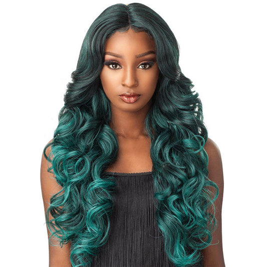 Sensationnel Empress Natural Center Part Synthetic Lace Front Edge Wig TRISSA