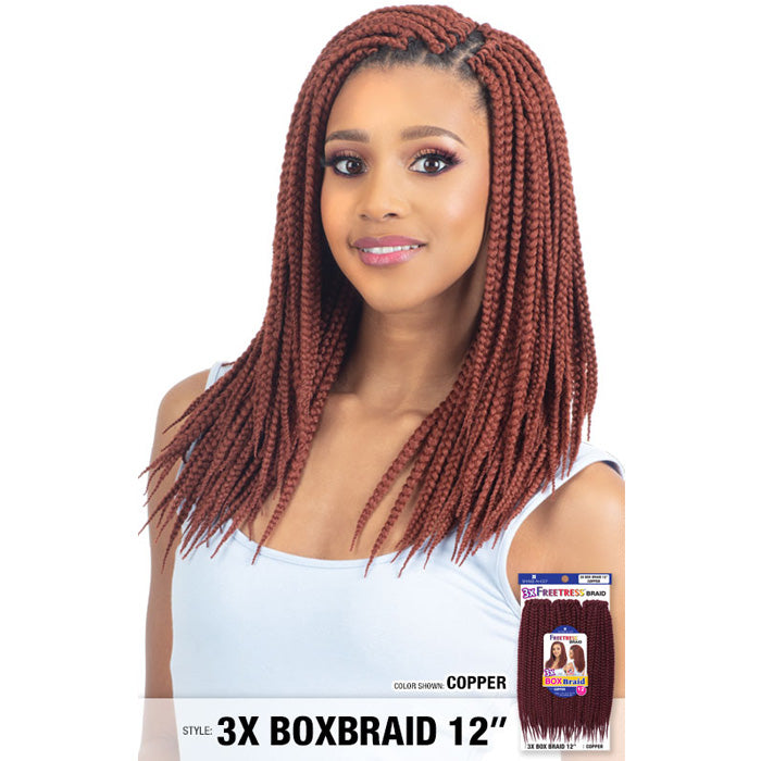 Freetress Pre-Looped Crochet Braids - 3X BOX BRAID 12"