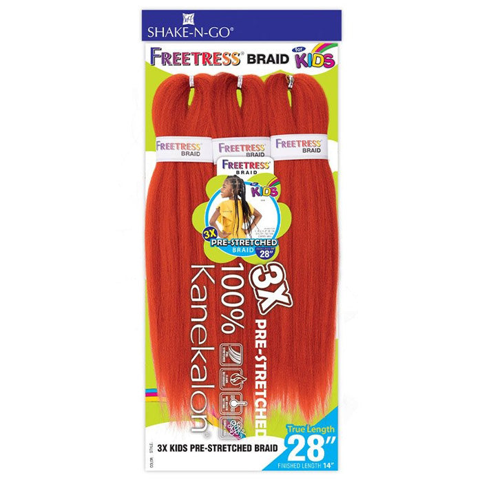 Freetress for Kids Braid- 3X PRE-STRETCHED BRAID 14"
