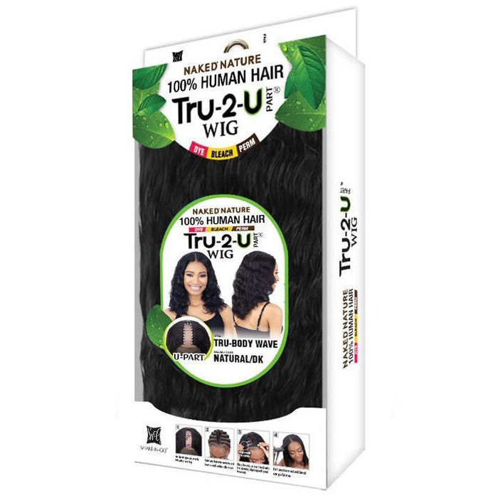 Shake N Go Naked 100% Human Hair U Part Wig - TRU BODY WAVE
