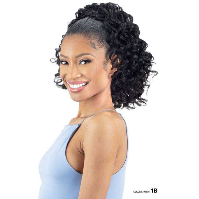 Shake N Go Natural Me Drawstring Ponytail - NATURAL DEEP CURL