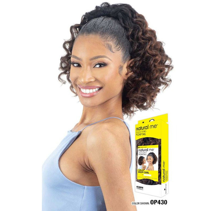 Shake N Go Natural Me Drawstring Ponytail - NATURAL DEEP CURL