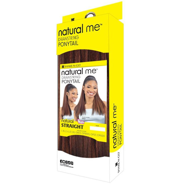 Shake N Go Natural Me Drawstring Ponytail - NATURAL STRAIGHT