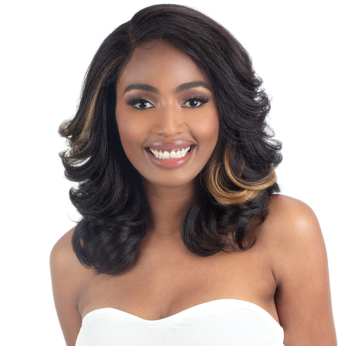 Shake N Go Snatched Glueless HD Lace Front Wig - ROLLER SET
