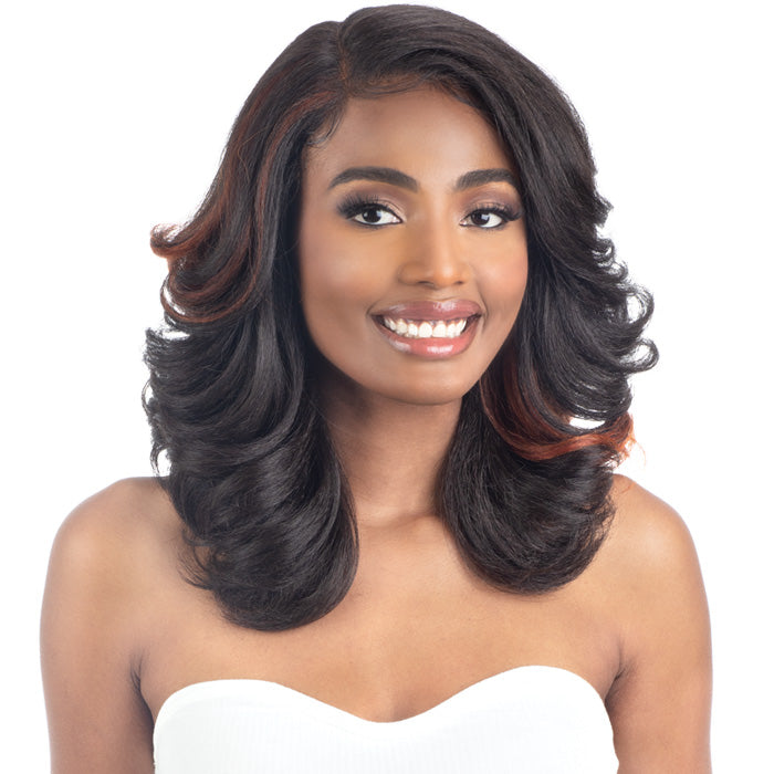 Shake N Go Snatched Glueless HD Lace Front Wig - ROLLER SET
