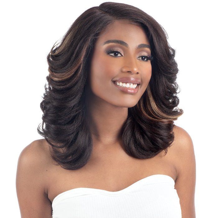 Shake N Go Snatched Glueless HD Lace Front Wig - ROLLER SET