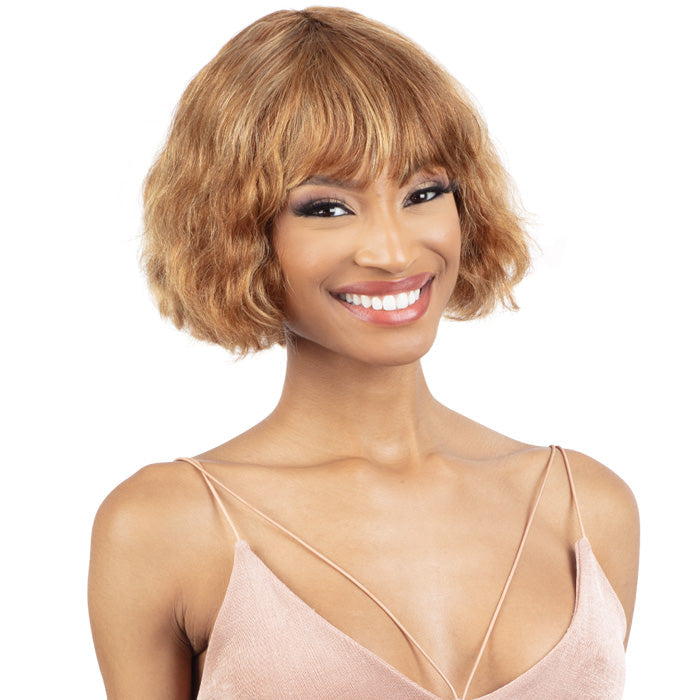 Shake N Go Golden Premium Full Wig CYNTHIA - 100% HUMAN HAIR WIG