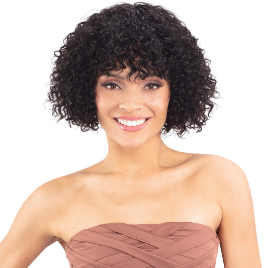 Shake N Go Golden 100% Human Hair Full Wig - MONIFAH