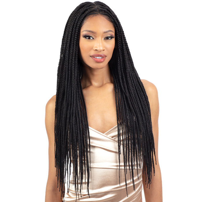 Shake N Go Equal HD Braided Whole Lace Wig - DIAMOND PART BRAID 30