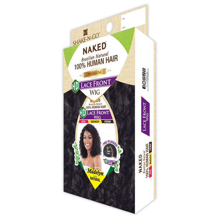 Shake N Go Naked Brazilian Natural 100% Human Hair HD Lace Front Wig - MADELYN - Pre-Plucked