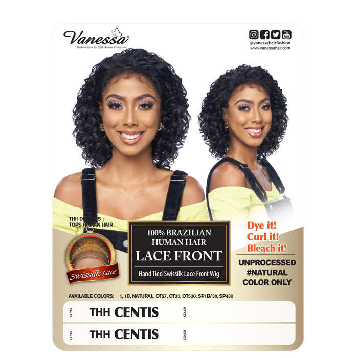 Vanessa 100% Brazilian Human Hair Lace Front Wig - THH CENTIS