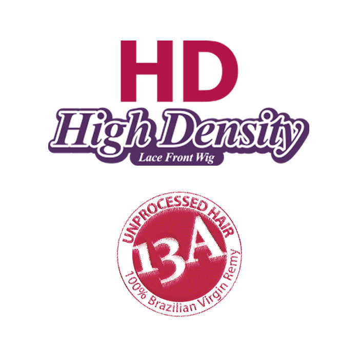 Mane Concept 100% Unprocessed Human Hair HD Lace Front Wig - 13A AFRO CURLY 14