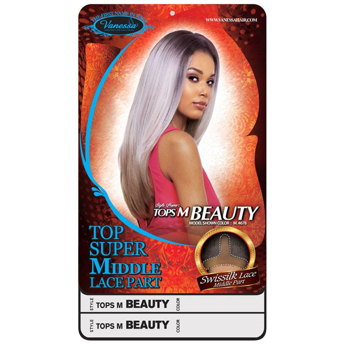 Vanessa Top Super Middle Lace Part Front Wig - TOPS M BEAUTY